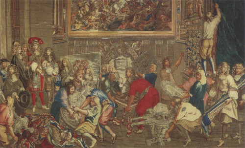 304. louis xvi, in 1667, visit the real factory of gobelins Poster Canvas Movie