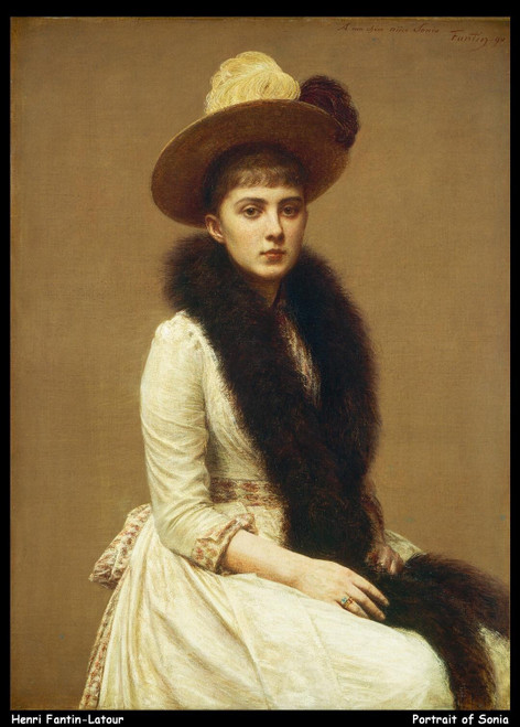 henri-fantin-latour---portrait-of-sonia_11118096373_o(1) Poster Canvas Movie Fil