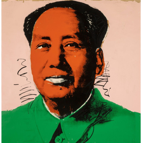 Andy Warhol - Mao with Orange Face 1972 Poster Canvas Movie Film Print A0 A1 A2