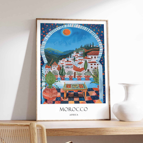 6_Morocco Poster, Islamic Decor, Islamic Art, Middle Eastern Art, Morocco Gift,