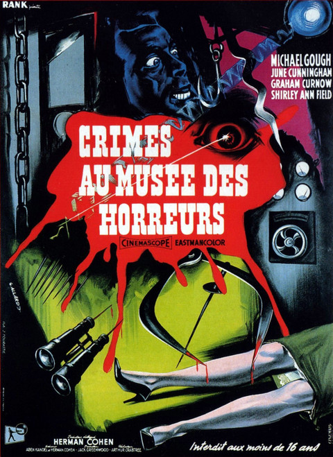 Horrors Of Black Museum 03 Poster Canvas Movie Film Print A0 A1 A2 A3 A4 A5 A6 A