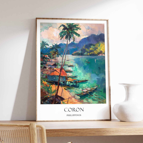 7_Coron Poster, Palawan Poster, Philippines Poster, Asian Poster, Coron Palawan