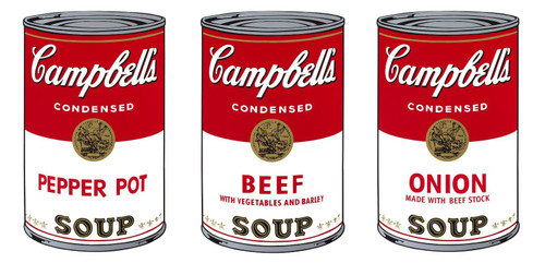Andy Warhol - Soup Can Series Poster Canvas Print Art Painting Decor Reprint wa