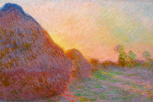 Claude Monet, Meules Poster Canvas Movie Film Print A0 A1 A2 A3 A4 A5 A6 Art Wal