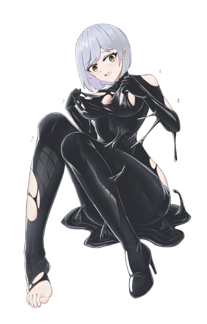 Lady Symbiote Suit Anime E Girl Poster Canvas Movie Film Print A0 A1 A2 A3 A4 A5
