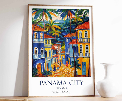 7_Panama City Print, Panama City Travel Poster, Panama Travel Poster, Tropical D