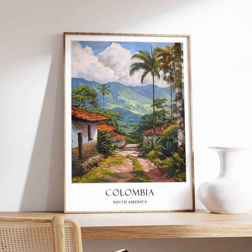 7_Colombia Poster, Home Decor, Travel Art, South American Wall Art, South Americ