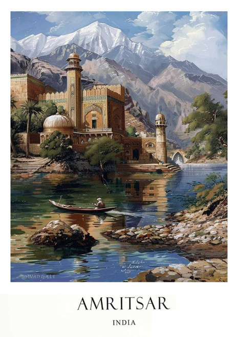10_Amritsar Poster, Home Decor, Travel Art, Indian Wall Art, India Travel Poster