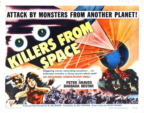 Killers From Space 02 Poster Canvas Movie Film Print A0 A1 A2 A3 A4 A5 A6 Art Wa