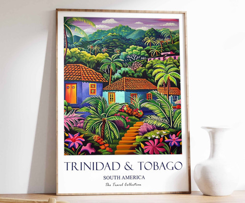 6_Trinidad and Tobago Travel Poster, Trinidad and Tobago Print, South America Tr