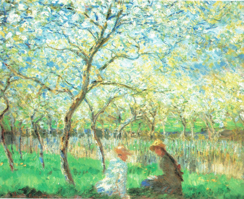 Claude Monet - Spring 1886 Poster Canvas Movie Film Print A0 A1 A2 A3 A4 A5 A6 A