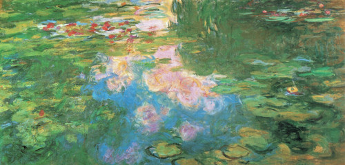 Claude Monet - Waterlilies 1919 Poster Canvas Movie Film Print A0 A1 A2 A3 A4 A5
