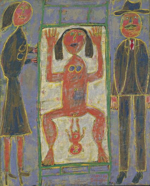 Jean Dubuffet - Childbirth Poster Canvas Movie Film Print A0 A1 A2 A3 A4 A5 A6 A