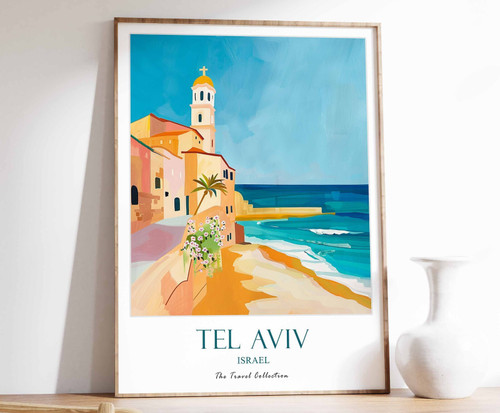6_Tel Aviv Print, Tel Aviv Travel Poster, Israel Travel Poster, Middle Eastern T