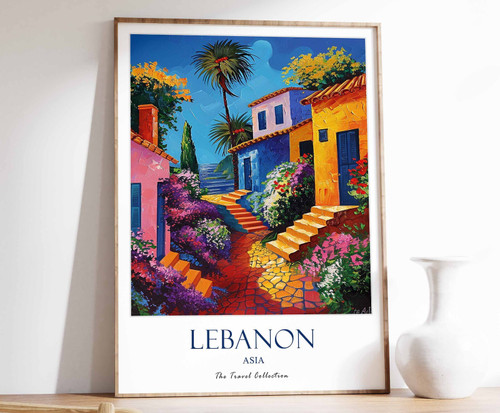 7_Lebanon Print, Lebanon Travel Poster, Middle East Travel Print, Islamic Decor,