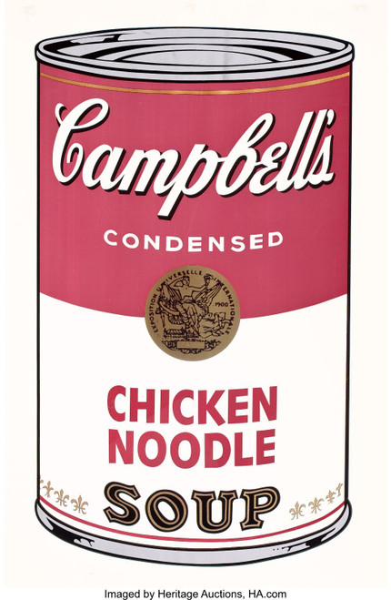 ANDY WARHOL (American, 1928-1987). Campbell's Soup I Chicken Noodle, 1968 Poster