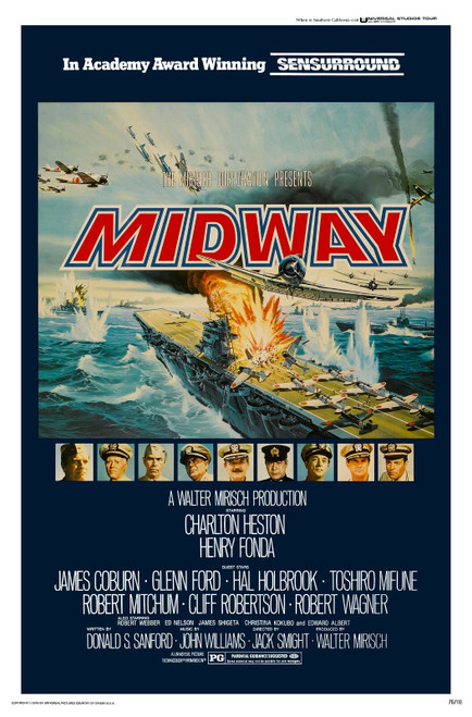 Midway (1976)_0 Poster Canvas Movie Film Print A0 A1 A2 A3 A4 A5 A6 Art Wall Dec