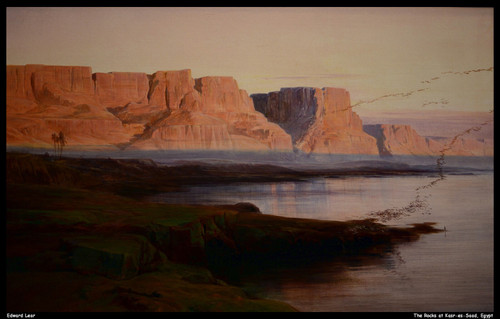 edward-lear---the-rocks-at-kasr-es-saad-egypt--jpb_27004896406_o(1) Poster Canva