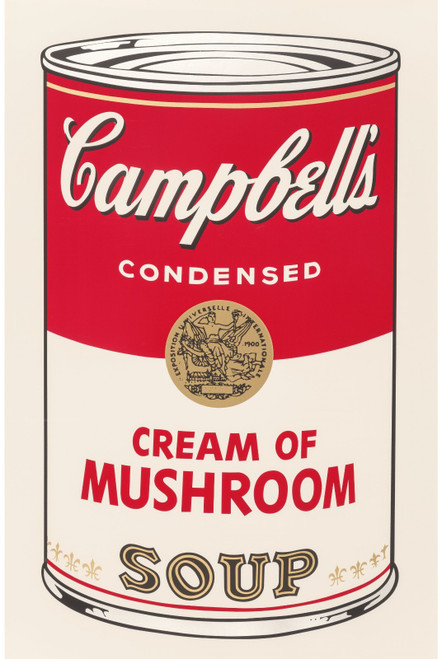 Andy Warhol - Cream of Mushroom from the Campbells Soup 1968 Poster Canvas Movie