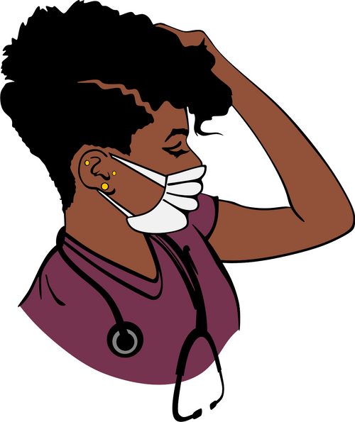 cricut_file_doctor_with_short_hair_layered_2 (2) Custom Made Poster Canvas Print