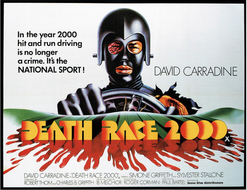 Death Race 2000 - 1975 Poster Canvas Print Art Painting Decor Reprint wall A0 A1