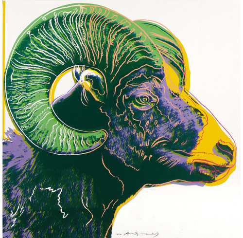 Andy Warhol - Bighorn Sheep 1983 Poster Canvas Movie Film Print A0 A1 A2 A3 A4 A