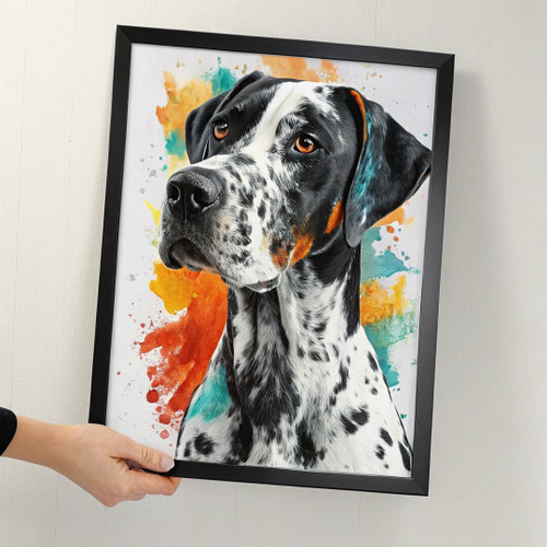 Watercolour Great Dane Wall Art Unique Dog Gift Great Dane Dog Art Print (1) Pos