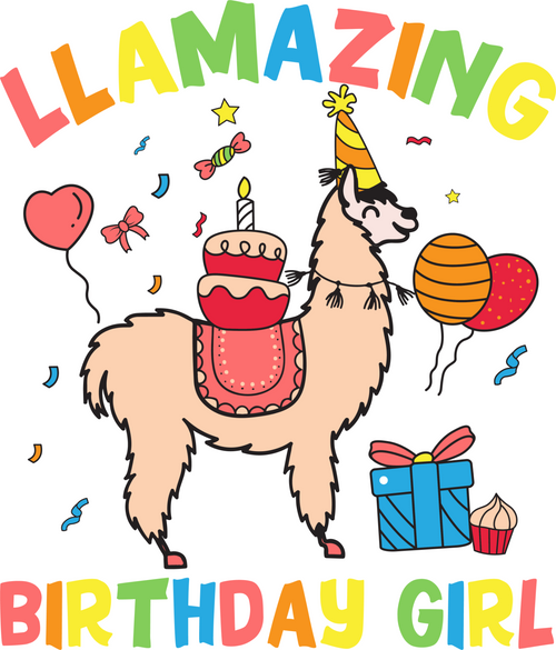 A220313-09-Llama-Birthday-Llamazing-Alpaca-Balloons Poster Canvas Movie Film Pri
