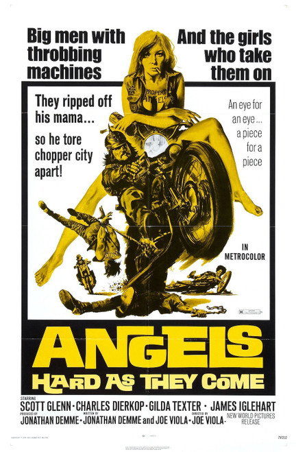 Angels Hard As They Come 01 Poster Canvas Movie Film Print A0 A1 A2 A3 A4 A5 A6