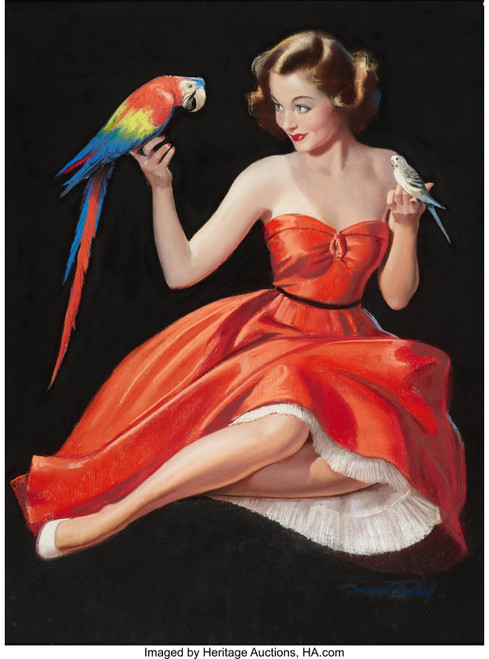 BRADSHAW CRANDELL (American, 1896-1966). Fine Feather - Fi Poster Canvas Movie F