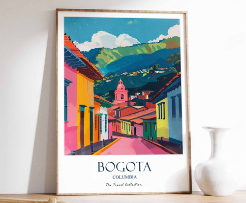 2_Bogota Print, Bogota Travel Poster, Colombian Travel Print, Tropical Decor, Bo