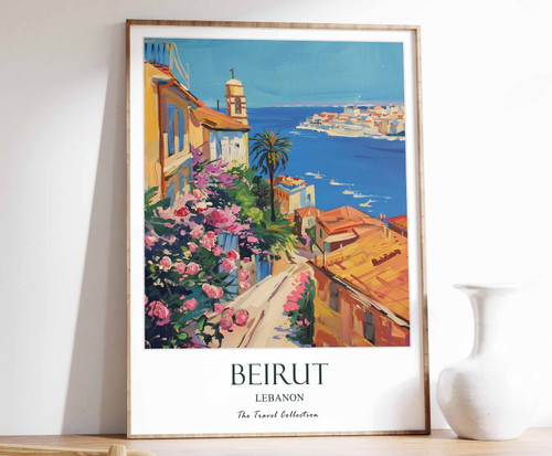 2_Beirut Print, Beirut Travel Poster, Middle East Travel Print, Islamic Decor, G