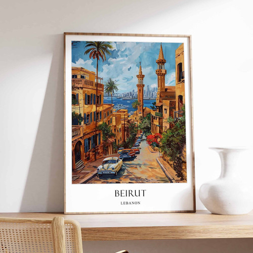 8_Beirut Poster, Islamic Decor, Islamic Art, Middle Eastern Art, Beirut Gift, Be
