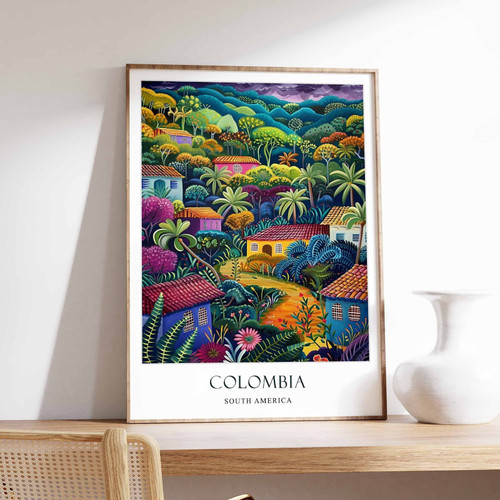 3_Colombia Poster, Home Decor, Travel Art, South American Wall Art, South Americ