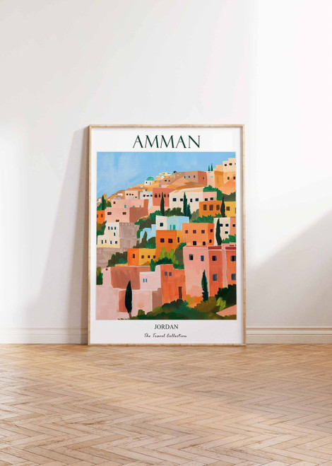 3_Amman Print, Amman Travel Poster, Jordan Travel Print, Islamic Decor, Gift for