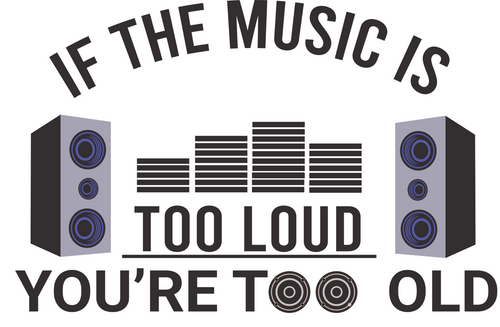 If the Music is too Loud Youre too Old Poster Canvas Movie Film Print A0 A1 A2 A