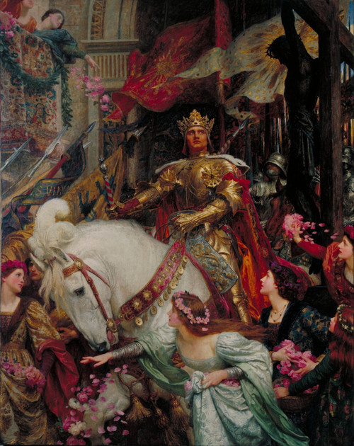 Sir_Frank_Dicksee_-_The_Two_Crowns_-_Google_Art_Project Poster Canvas Movie Film