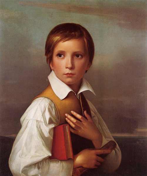 Schadowvon Wilhelm-Portrait_of_Felix_Schadow Poster Canvas Movie Film Print A0 A