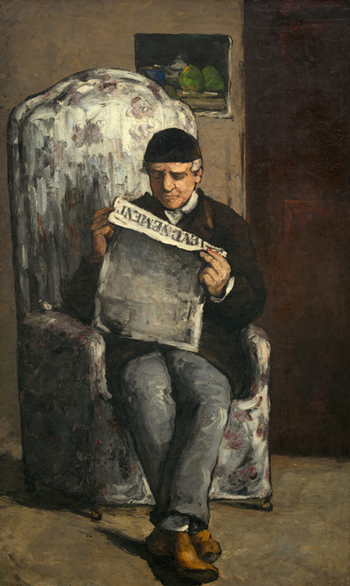 Cezanne Paul - The Artists Father Reading LÉvénement Poster Canvas Movie Film Pr
