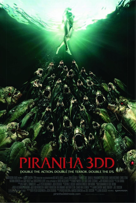 Piranha 3DD (2012)_1 Poster Canvas Movie Film Print A0 A1 A2 A3 A4 A5 A6 Art Wal