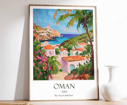 6_Oman Print, Oman Travel Poster, Middle East Travel Print, Islamic Decor, Gift