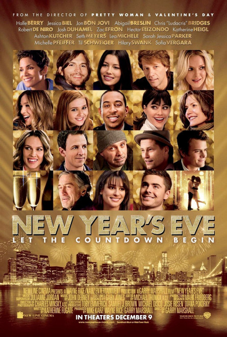 New Year_s Eve (2011)_2 Poster Canvas Movie Film Print A0 A1 A2 A3 A4 A5 A6 Art