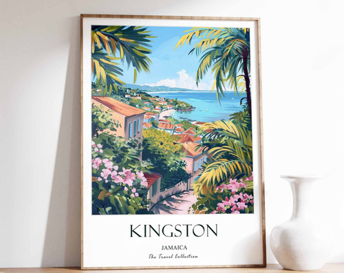 15_Kingston Print, Kingston Travel Poster, Jamaica Travel Poster, Caribbean Prin
