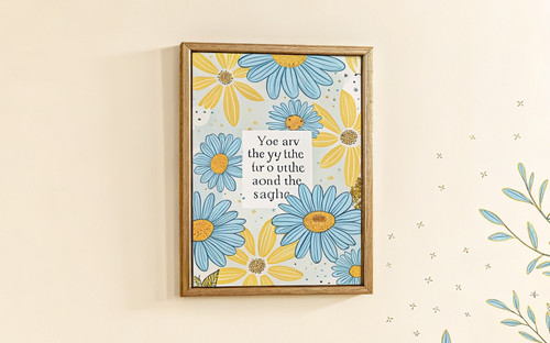 You Are The Sky Daisies Book Text Quote Colourful Art Print - Unframed A6 A5 A4