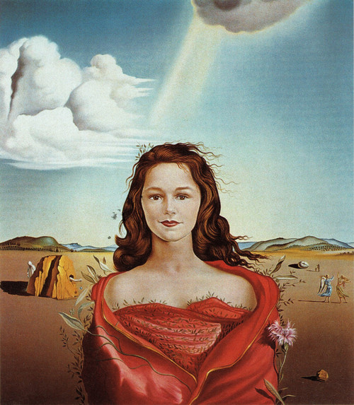 Salvador Dali - Portrait of Mrs. Mary Sigali 1948 Poster Canvas Movie Film Print