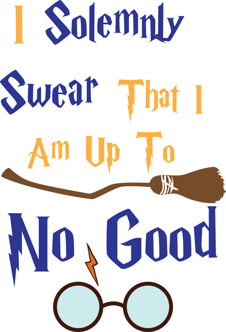 I Solemnly Swear That I Am Up To No Good Poster Canvas Movie Film Print A0 A1 A2
