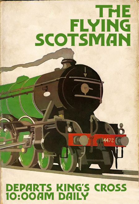 The Flying Scotsman Poster Train Poster Canvas Movie Film Print A0 A1 A2 A3 A4 A
