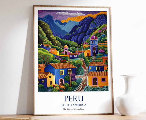 9_Peru Travel Poster, Peru Print, South America Travel Art, South American Wall