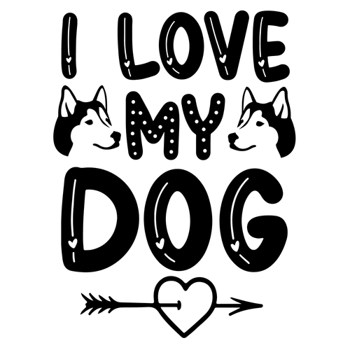 I Love My Dog-01 (2) Poster Canvas Movie Film Print A0 A1 A2 A3 A4 A5 A6 Art Wal