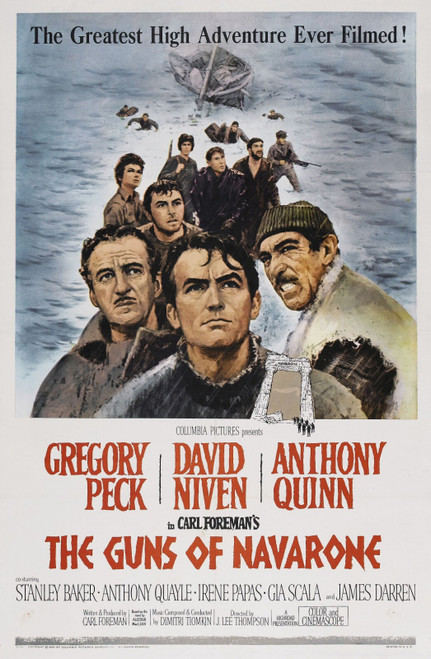 guns of navarone Poster Canvas Movie Film Print A0 A1 A2 A3 A4 A5 A6 Art Wall De